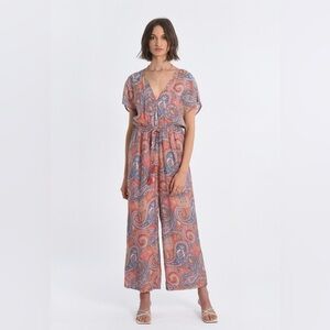 Molly Bracken | Paisley Print Pants Jumpsuit - Size L